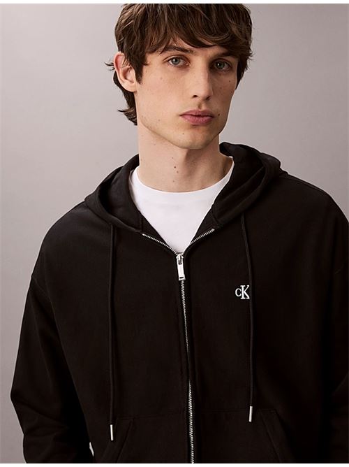 ls premium terry monogram fz hood CALVIN KLEIN JEANS | LV04RD232GUB1